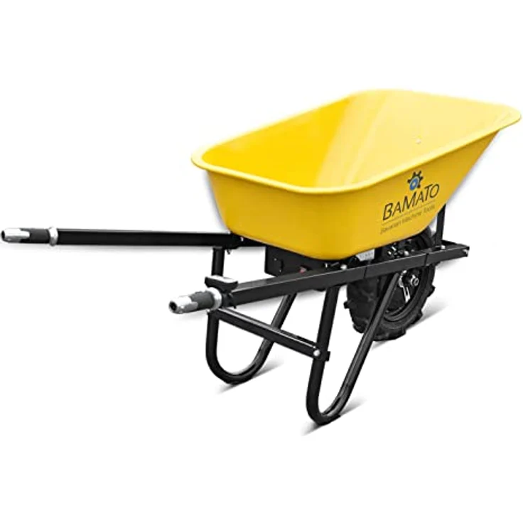 BAMATO MTR-150 elektrische Schubkarre, 500W Elektromotor, Tragkraft 150 kg, 75 Liter Fassungsvermögen, stufenlos regelbare Geschwindigkeit, inklusive Ladegerät – Bild 2