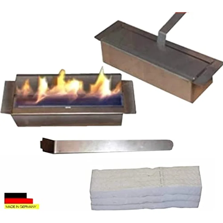 Kaminbau Mierzwa Ethanol- und Gelkamin Modell Madrid Deluxe Royal - Gratis zum Kamin das komplette Kaminzubehör - 10 Farben zur Auswahl (Schwarz) – Bild 3