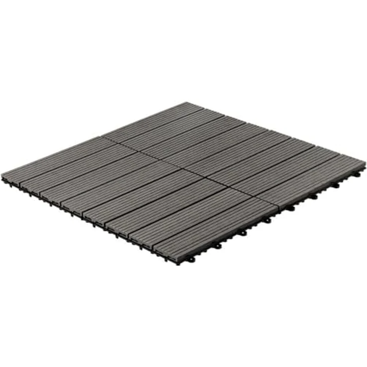 HOME DELUXE WPC Holzfliesen - Alle Varianten Anthrazit, 6 qm – Bild 7