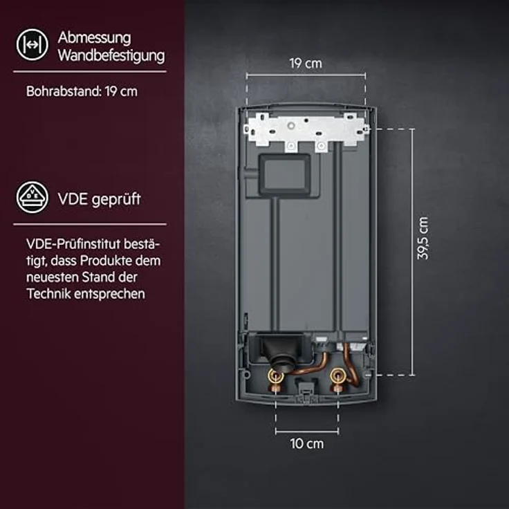 AEG DDLE Basis, EEK: A Durchlauferhitzer elektronisch geregelt, 18/21/24 kW, Über-/Untertischmontage (222390) – Bild 7