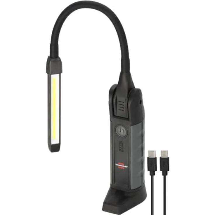 Brennenstuhl Professional Akku LED Handlampe HL 800 ACW, 800lm Arbeitsleuchte mit 15h Leuchtdauer, Magnet, tauschbarer Akku, Wireless Charging, inkl. USB C Kabel – Bild 1