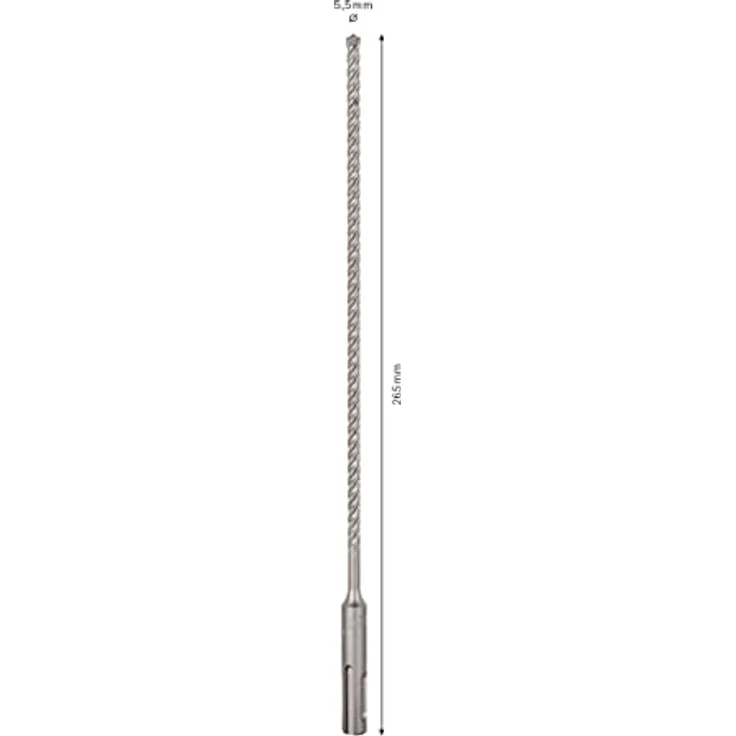 Bosch Professional Hammerbohrer SDS Plus-7X (für Beton und Mauerwerk, 5,5 x 200 x 265 mm, Zubehör Bohrhammer) – Bild 3