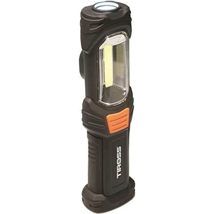 Tiross Tragbare und Aufladbare LED-Arbeitsleuchte 3W COB, 330 Lummen magnetischer Basis&Aufhänge H (3.60 cm)