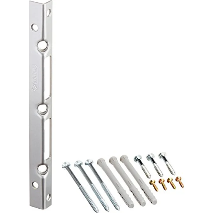 ABUS Sicherheits-Winkelschließblech für Haustüren SSB400 - für linke und rechte Türen - 300 x 20 x 25 - Silber - 05538 – Bild 1