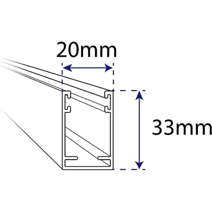 AvosDim.com Insektenschutzrollo Aluminium für Fenster - Anthrazitgrau, B150x H 230 cm - Fiberglas Fliegengitternetz – Bild 4
