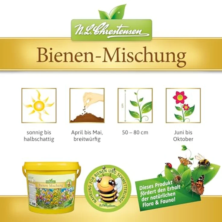 N.L. Chrestensen 5-Liter-Eimer Bienen-Mischung – Bild 5