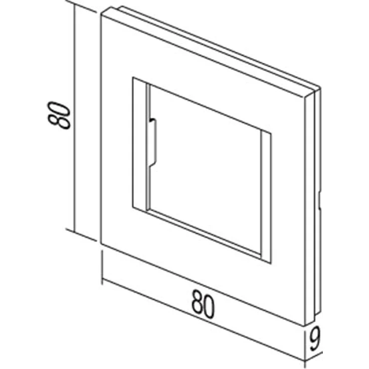 TEM MODUL PLUS 1-Fach UP Rahmen, Unterputz-Rahmen Weiß Glanz, ergonomisches Design, leicht zu installieren – Bild 3