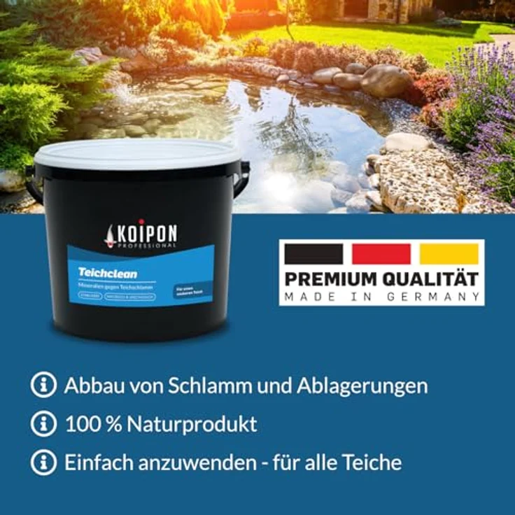 KOIPON Teichclean Teichschlammentferner, biologisch, fischverträglich, Made in Germany – Bild 5