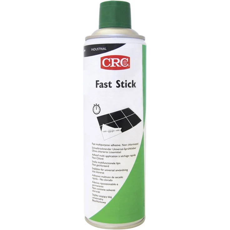 CRC FAST STICK, Sprühkleber 500ml, schnelltrocknend mit hoher Sofortklebekraft für Schaumstoffverklebungen