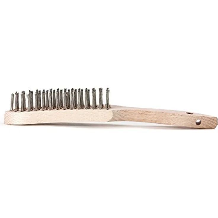 Lessmann Handbürste 5 Reihen STA glatt ca. 0,35 mm, 100051EZ