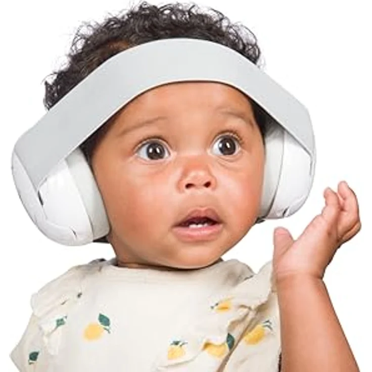 Dooky Kapselgehörschutz Baby Gehörschutz 0-3 Jahre, verstellbarer Ohrenschutz mit 25 dB Geräuschdämpfung, weich gepolstert – Bild 2