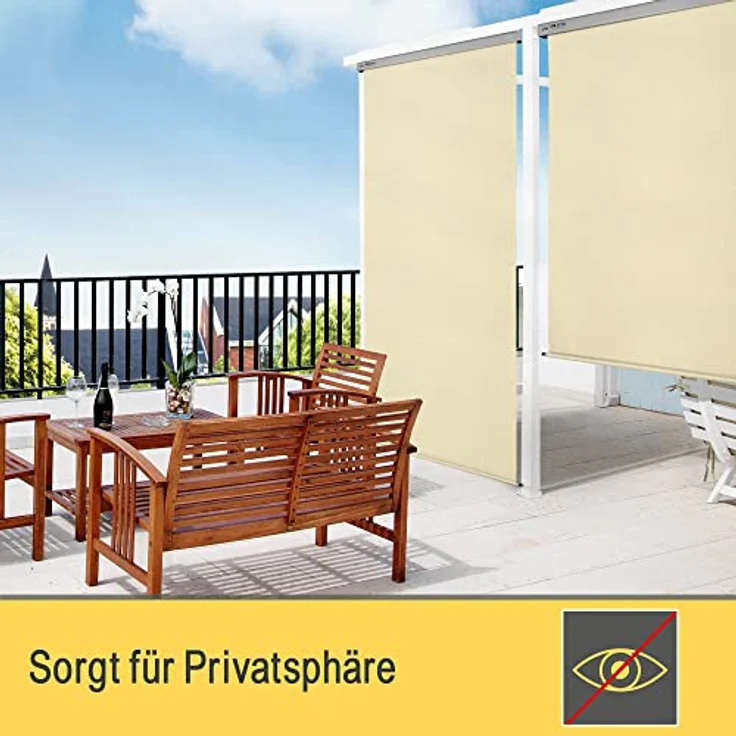 Sol Royal Senkrechtmarkise SolVision MS5 160x250 cm beige – Bild 9