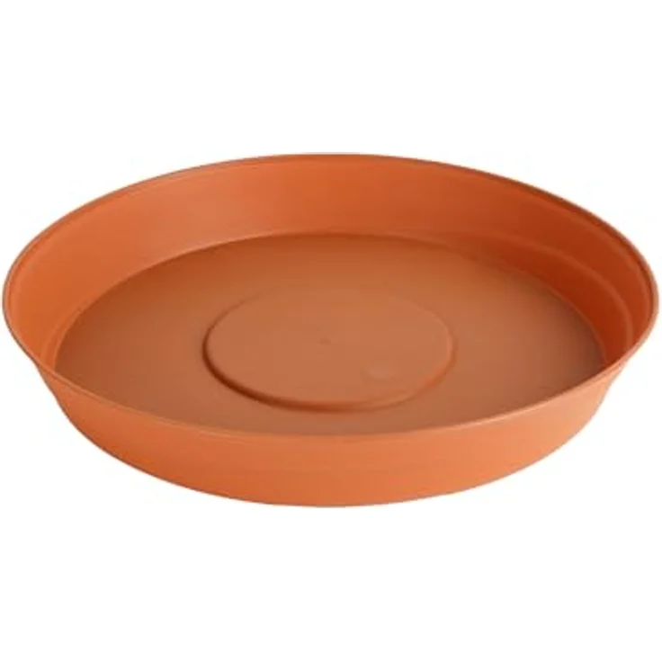 Garronda Untersetzer Blumentopf Kunststoff, Terracotta, rund, Ø 16cm, wasserableitend, 1 Stück oder 3er Pack – Bild 1