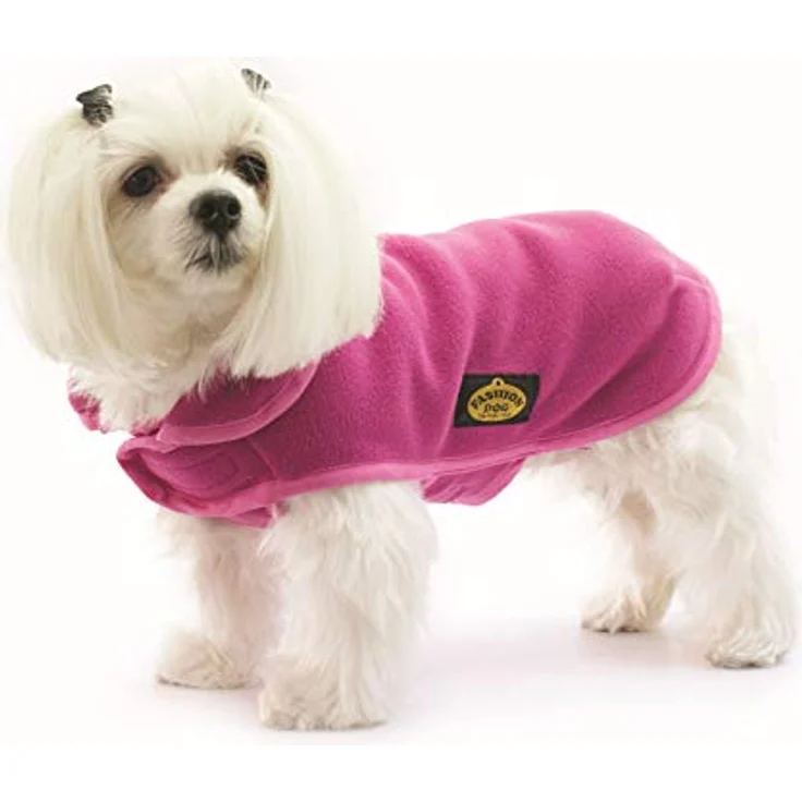 Fashion Dog Fleece-Hundemantel - Fuchsia - 30 – Bild 1