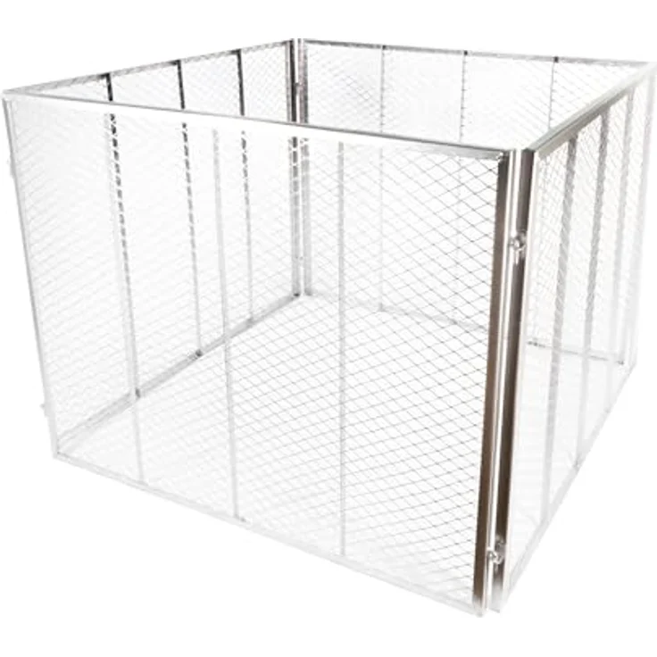 Nativ Garten Komposter 100x100x80 cm, Metallkomposter mit 800 Liter Volumen, Drahtkomposter in Grün, Kompostsieb und Kompostierer - Preisvergleich – Bild 1