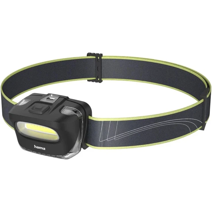 Hama HL110, LED-Stirnlampe mit COB-Technologie, 2 Modi, ideal zum Joggen und Sport