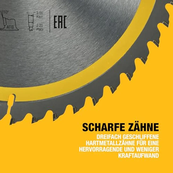 DeWalt Bau-Kreissägeblatt für Stationärsägen-Kreissägenblatt (250-30 mm 48WZ, universeller Einsatz und Querschnitte) DT1957 – Bild 8