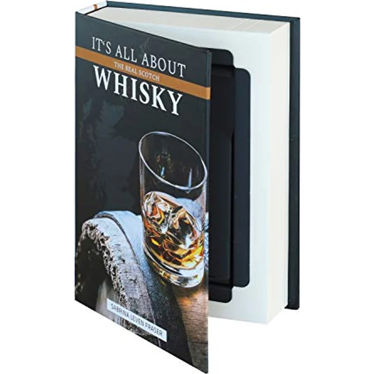 HMF 80701 Buchsafe, getarnte Geldkassette mit echten Papierseiten, Whisky, 18,7 x 13 x 4,2 cm – Bild 1