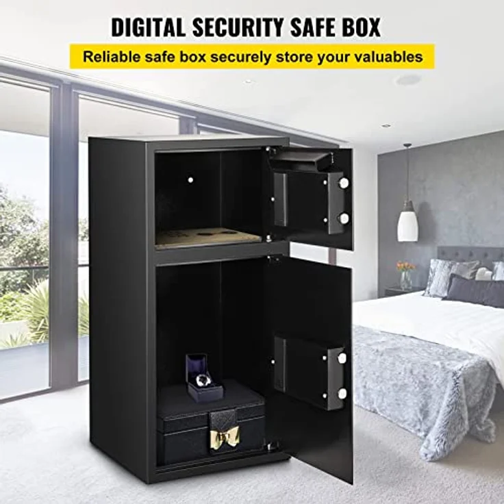 VEVOR Digitaler Tresor 74 l, Sicherheitskasten mit digitaler Kombination für den Heimgebrauch, Safe für Geld, Schmuck, Dokumente – Bild 2