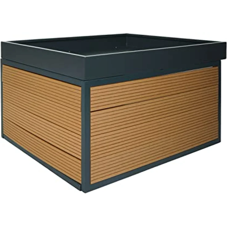 Proregal Mähroboter-Garage mit Pflanzkasten, Witterungsschutz, Eiche-Optik (L x B x H: 73 x 60 x 40 cm) – Bild 6