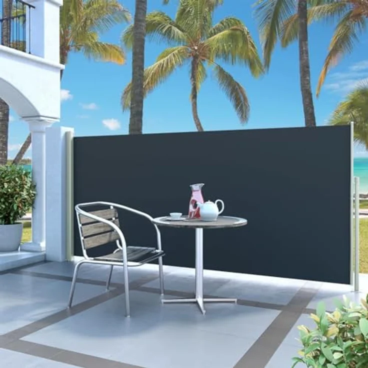 vidaXL Seitenmarkise 140x300cm Sichtschutz Windschutz Sonnenschutz Markise – Bild 2