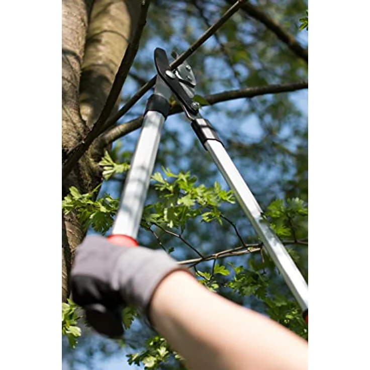 Meister Astschere mit Amboss-Klinge - 2K-Griffe - Antihaft-Beschichtung - Geeignet für Trocken- und Totholz - Astschere - Gartenschere - Baumschere - Strauchschere - Astschneider - 9769600 – Bild 5