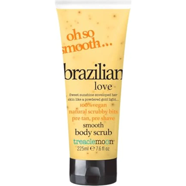 Treaclemoon Brazilian Island Körperpeeling, 225 ml - Veganes Peeling mit natürlichen Inhaltsstoffen, feuchtigkeitsspendend und pre-tan/pre-shave Vorbereitung – Bild 1