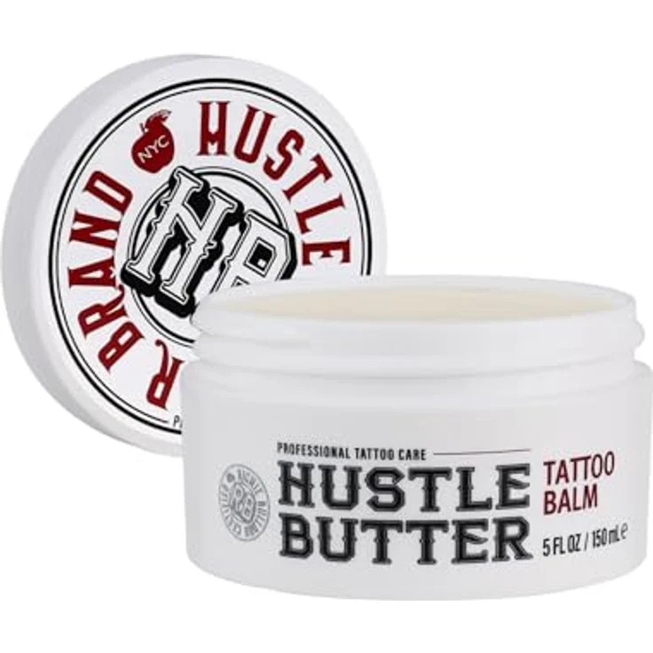 BodySupply Tattoo Hustle Butter Deluxe Original, 150 ml Balsam aus Sheabutter und Kokosöl, vegan und hypoallergen – Bild 2