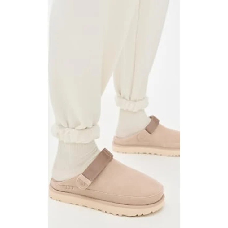 Ugg Goldenstar, Damen Sandalen, Sicherheitssandalen mit drehbarem Fersenriemen, Beige, Größe 37 – Bild 5