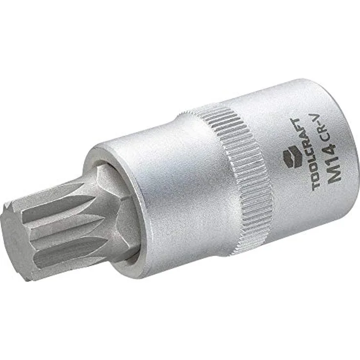 TOOLCRAFT Bit- und Steckschlüsselset, Steckschlüssel-Einsatz 12.5 mm (1/2) mit Vielzahn-Bit M14, inkl. 816171