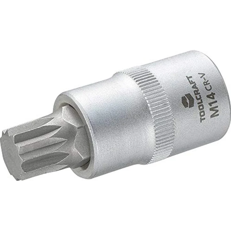 TOOLCRAFT Bit- und Steckschlüsselset, Steckschlüssel-Einsatz 12.5 mm (1/2) mit Vielzahn-Bit M14, inkl. 816171 – Bild 1