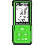 KS Tools 512.3000 COMPETITION Laser-Entfernungsmesser bis 70 m, LCD Display mit Hintergrundbeleuchtung, Winkelberechnung, Laserklasse 2