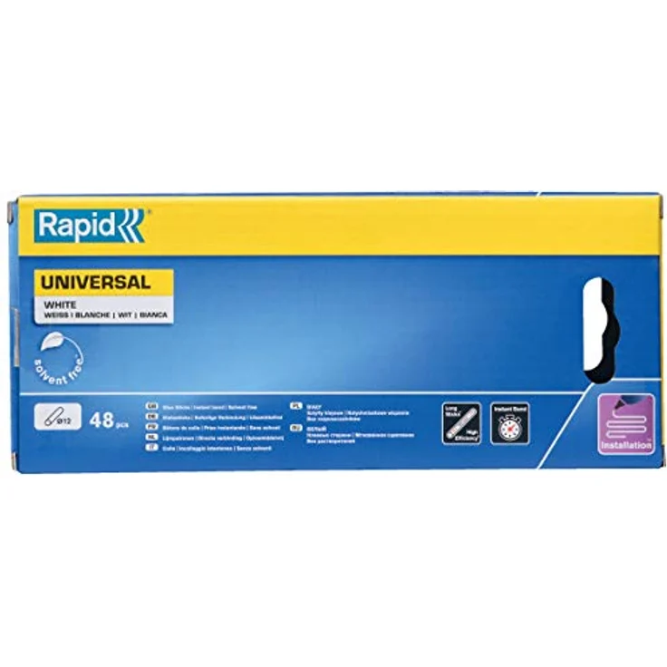 Rapid Klebesticks universal weiß Ø 12 x 190 mm 48 Stk. Karton Rapid – Bild 6