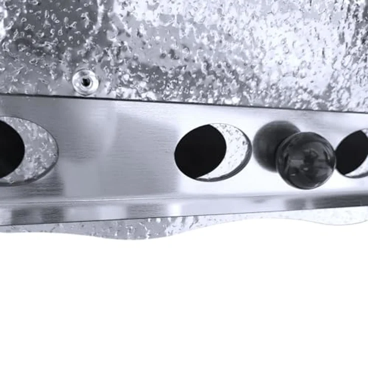 Grillpeter Holzkohlegrill Schaschlikgrill Astana Deluxe Mangal rostfreiem Edelstahl 1,5mm, mit BBQ Deckel und Seitenablage, Silber – Bild 9