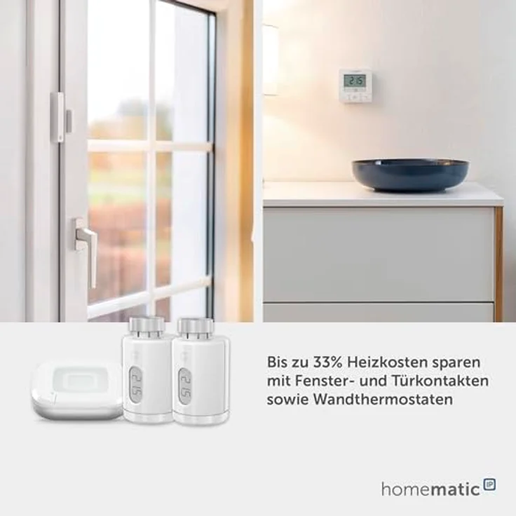 Homematic IP Smart Home Starter Set Heizen - Pure, Digitale Heizungssteuerung mit App und Sprachsteuerung, Energiesparen, einfache Installation, 162165A0 – Bild 5