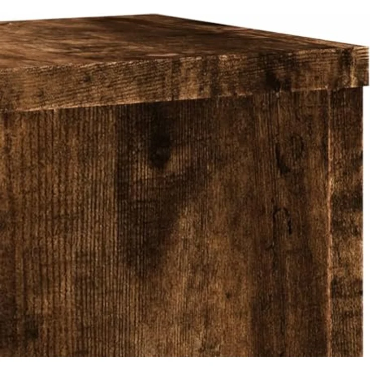 vidaXL Blumenständer 2 Stk. Räuchereiche 17x17x60 cm Holzwerkstoff (2 St) - Stabile Oberplatte, Zeitloses Design, Max. Belastbarkeit 50 kg – Bild 5