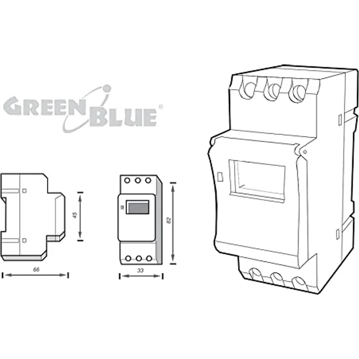 GreenBlue Zeitschaltuhr GB104, DIN-Schiene LCD Timer mit 16 Tagesprogrammen, max. 240 Programme, bis 16 A Belastbarkeit – Bild 9