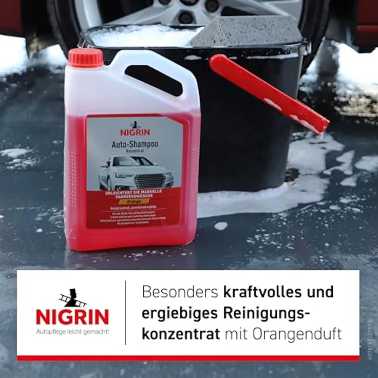 NIGRIN Nigrin Shampoo Konzentrat Orange 3 L Autoshampoo mit intensiver Schmutzlösewirkung – Bild 4