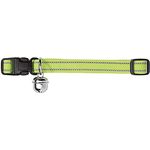HUNTER FLASHLIGHT Halsband für Katzen, Nylon, elastisch, reflektierend, Glöckchen, gelb