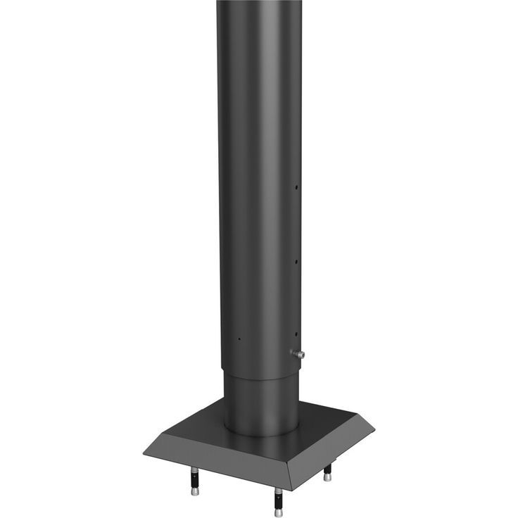 Biohort Aluminium-Pfosten dunkelgrau-metallic 90 cm, höhenverstellbar für stabilen Sichtschutz
