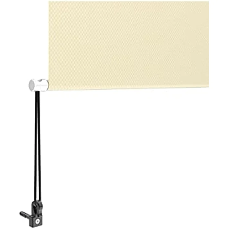 Grindi - Senkrechtmarkise Außenrollo Balkonrollo, Sonnenschutz und Sichtschutz, Handkurbelmechanismus, mit Kurbel Markisenkasten, für Balkon, Terrasse, Garten - 160x250 - Solano II, beige – Bild 2