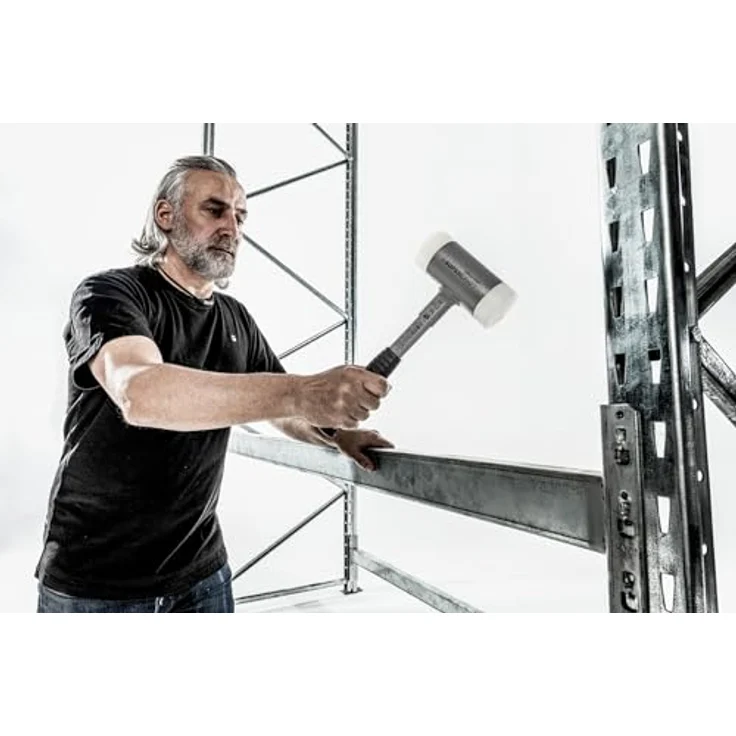 SUPERCRAFT-Schonhämmer, mit bruchsicherem Stahlrohrstiel und ergonomisch geformtem, rutschsicherem Griff | Ø=40 mm | 3377.040 – Bild 11