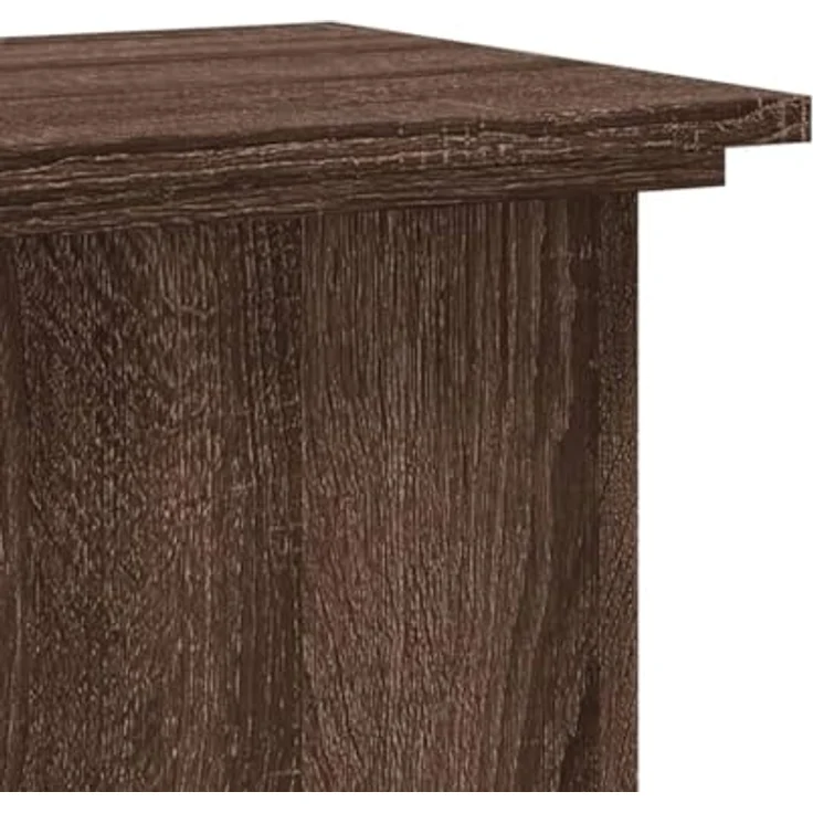 vidaXL Blumenständer Pflanzenständer Braun Eichen-Optik 33x33x60 cm Holzwerkstoff (1 St) – Bild 5