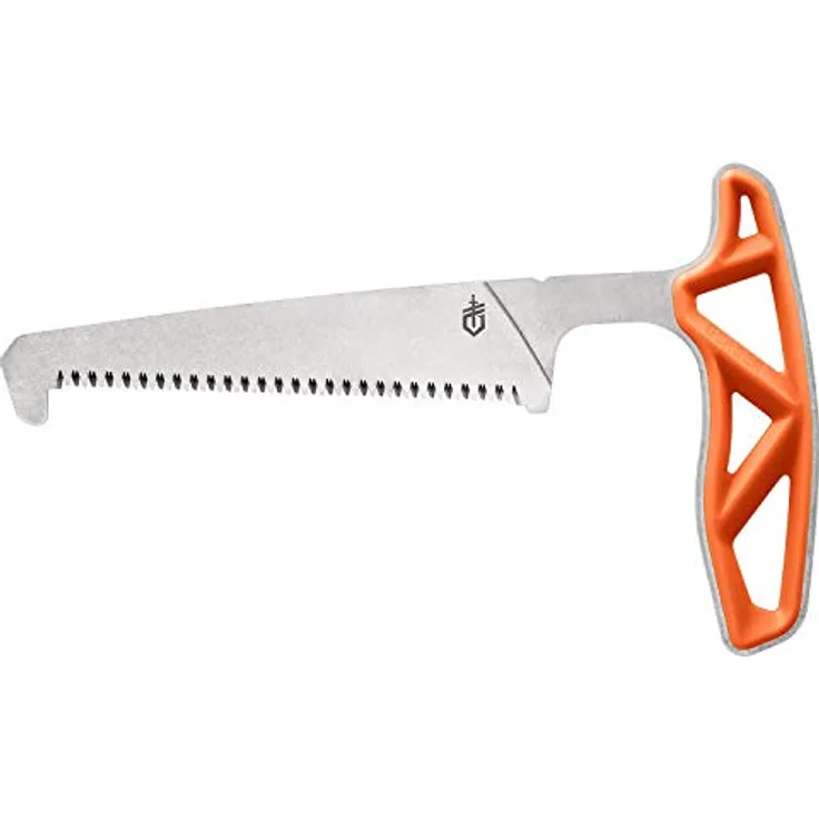 Gerber Gear Exo-Mod Saw, Jagdsäge aus rostfreiem Stahl mit orangefarbenem Griff, 7,55 Zoll