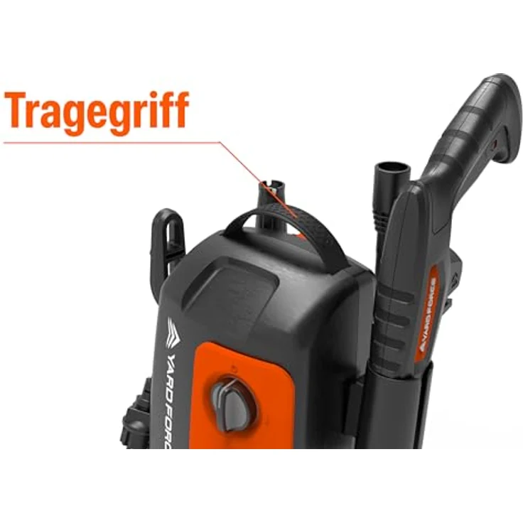 Yardforce Hochdruckreiniger EW U11B, 1.600-Watt-Motor mit 80 bar Druck, schwarz-orange – Bild 10