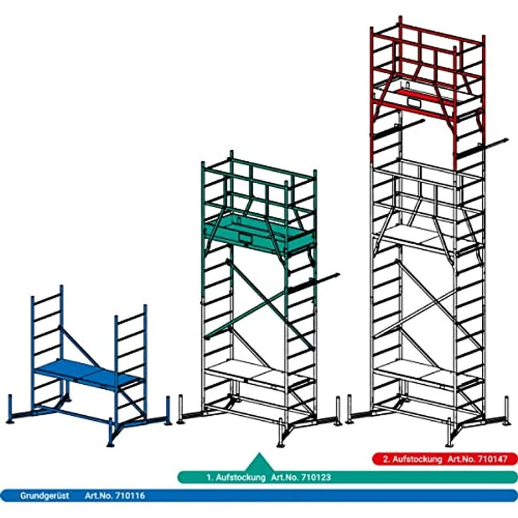 Krause Arbeitsgerüst 'ClimTec' 2. Aufstockung 215 cm – Bild 3