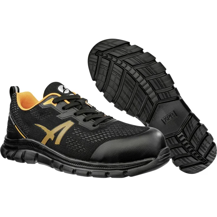 Albatros LEVITATE ORANGE LOW S1PS SR Sicherheitsschuh, grau-orange, Schuhgröße 47, mit XPR PROTECT Sohle und flexiblem FAP LITE Durchtrittschutz