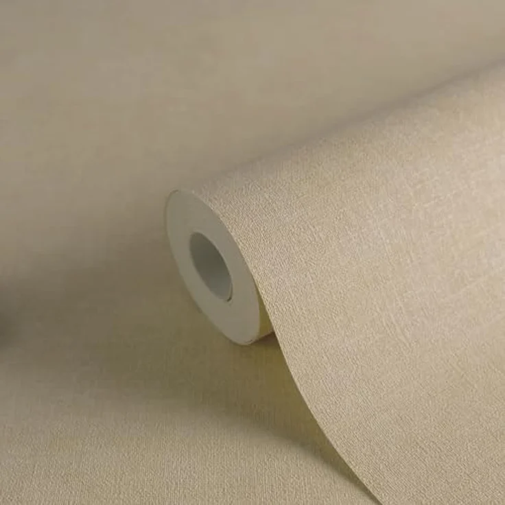A.S. Création Smart Surfaces Einfarbige Vliestapete in Textiloptik, Beige/Braun, 10,05 m x 0,53 m, hohe Licht- und Scheuerbeständigkeit, Made in Germany – Bild 2