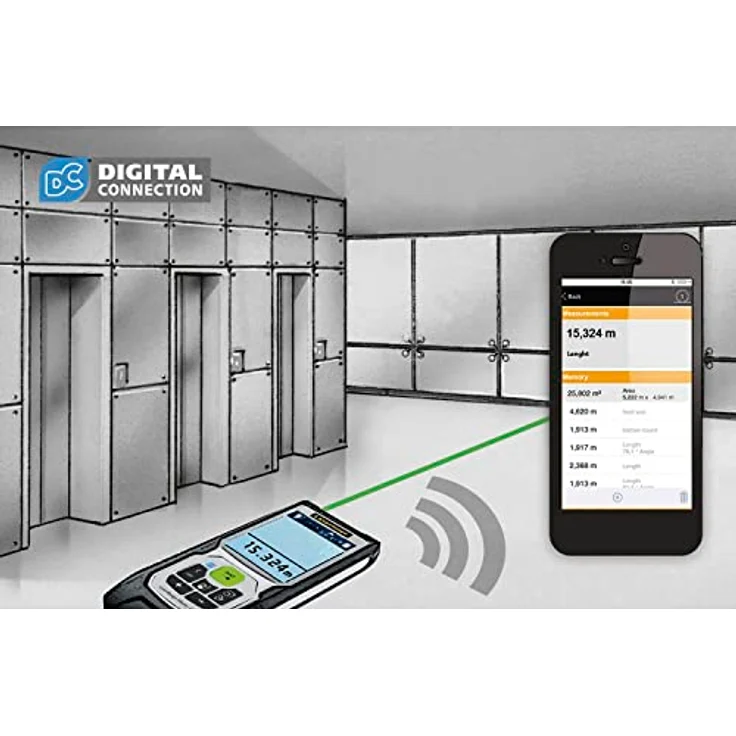 Laserliner Master Gi7, Laserentfernungsmesser 70m ± 2mm, IP40, grüne Lasertechnologie mit LC-Display – Bild 9