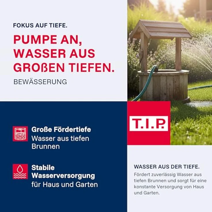 T.I.P. AJ 4 Plus 55/50 30104 Tiefbrunnenpumpe – Bild 3